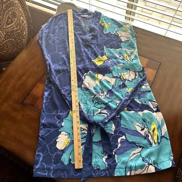 Tropical Vacation Slip Dress with Tie Belt Light and Comfy Medium - Picture 4 of 9